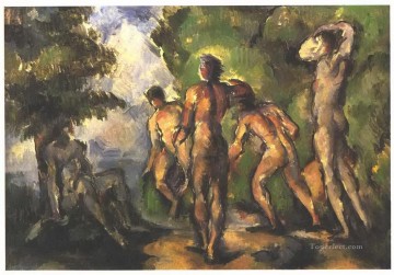 Paul Cezanne Painting - Bañistas en reposo Paul Cézanne
